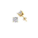 Load image into Gallery viewer, 0.50 To 5 Carat Cushion Cut Lab Created Diamond Stud Earring 14K Gold
