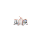 Load image into Gallery viewer, 1/2-5 Carat Asscher Cut Lab Created Diamond Stud Earring 14K Gold
