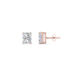 Load image into Gallery viewer, 1/2 To 5 Carat Radiant Cut Lab Created Diamond Women Stud Earring 14K Gold
