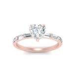 Load image into Gallery viewer, Lab Grown Heart Cut Diamond Halo Engagement Rings 14K Yellow Gold
