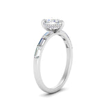 Load image into Gallery viewer, Lab Grown Heart Cut Diamond Halo Engagement Rings 14K White Gold
