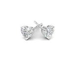 Load image into Gallery viewer, 1/2 To 4 Carat Heart Shaped Lab Created Diamond Stud Earring 14K Gold
