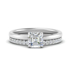 Load image into Gallery viewer, 1/2 To 5 Carat Half Eternity Wedding Band with Lab Diamond Hidden Halo Ring 14K Gold
