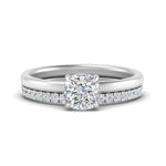 Load image into Gallery viewer, 1/2 To 5 Carat Half Eternity Wedding Band with Lab Diamond Hidden Halo Ring 14K Gold
