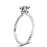 Load image into Gallery viewer, Lab diamond Under Halo Engagement Rings 14K Gold
