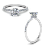 Load image into Gallery viewer, Lab diamond Under Halo Engagement Rings 14K Gold
