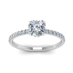 Load image into Gallery viewer, Lab diamond Under Halo Engagement Rings 14K Gold
