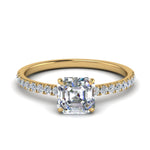 Load image into Gallery viewer, Lab diamond Under Halo Engagement Rings 14K Gold
