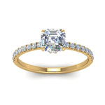 Load image into Gallery viewer, Lab diamond Under Halo Engagement Rings 14K Gold
