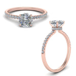 Load image into Gallery viewer, Lab diamond Petite Halo Engagement Rings 14K Gold
