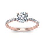 Load image into Gallery viewer, Lab diamond Petite Halo Engagement Rings 14K Gold
