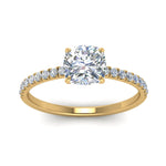 Load image into Gallery viewer, Lab diamond Petite Halo Engagement Rings 14K Gold
