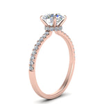 Load image into Gallery viewer, Lab diamond Petite Halo Engagement Rings 14K Gold
