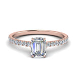 Load image into Gallery viewer, Lab diamond Hidden Halo Engagement Rings 14K Gold
