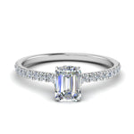 Load image into Gallery viewer, Lab diamond Hidden Halo Engagement Rings 14K Gold
