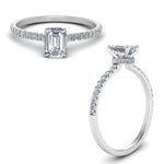 Load image into Gallery viewer, Lab diamond Hidden Halo Engagement Rings 14K Gold
