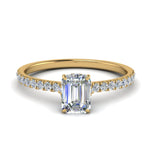 Load image into Gallery viewer, Lab diamond Hidden Halo Engagement Rings 14K Gold
