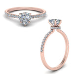 Load image into Gallery viewer, Lab diamond Under Halo Engagement Rings 14K Gold
