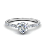 Load image into Gallery viewer, Lab diamond Under Halo Engagement Rings 14K Gold
