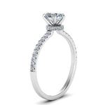 Load image into Gallery viewer, Lab diamond Under Halo Engagement Rings 14K Gold
