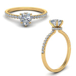 Load image into Gallery viewer, Lab diamond Under Halo Engagement Rings 14K Gold
