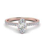 Load image into Gallery viewer, Lab diamond Hidden Halo Engagement Rings 14K Gold
