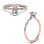 Load image into Gallery viewer, Lab diamond Hidden Halo Engagement Rings 14K Gold
