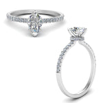 Load image into Gallery viewer, Lab diamond Hidden Halo Engagement Rings 14K Gold
