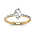 Load image into Gallery viewer, Lab diamond Hidden Halo Engagement Rings 14K Gold
