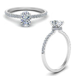 Load image into Gallery viewer, Lab diamond Hidden Halo Engagement Rings 14K Gold
