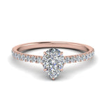 Load image into Gallery viewer, Lab diamond Under Halo Engagement Rings 14K Gold
