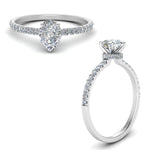 Load image into Gallery viewer, Lab diamond Under Halo Engagement Rings 14K Gold
