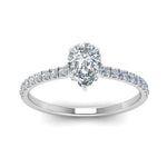 Load image into Gallery viewer, Lab diamond Under Halo Engagement Rings 14K Gold
