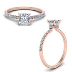 Load image into Gallery viewer, Lab diamond Petite Halo Engagement Rings 14K Gold
