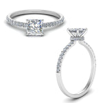 Load image into Gallery viewer, Lab diamond Petite Halo Engagement Rings 14K Gold
