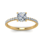 Load image into Gallery viewer, Lab diamond Petite Halo Engagement Rings 14K Gold
