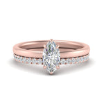 Load image into Gallery viewer, 0.50 To 5 Carat Lab Diamond Hidden Halo Ring With Eternity Wedding Band 14K Gold
