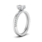 Load image into Gallery viewer, 0.50 To 5 Carat Hidden Halo Engagement Ring Wedding Band 14K Gold
