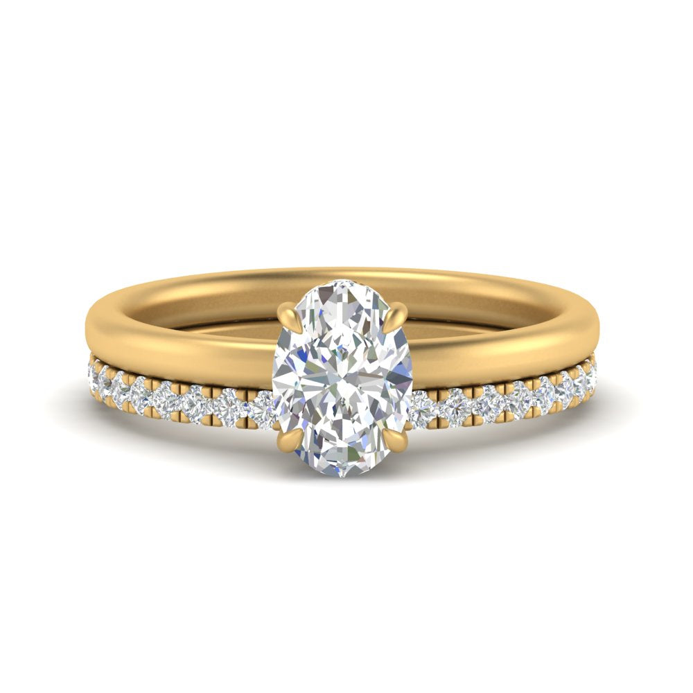 0.50 To 5 Carat Hidden Halo Engagement Ring Wedding Band 14K Gold