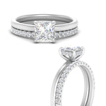 Load image into Gallery viewer, 0.50 To 5 Carat Hidden Halo Engagement Ring Wedding Band 14K Gold
