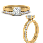 Load image into Gallery viewer, 1/2 To 5 Carat Hidden Halo Ring Eternity Lab Diamond Wedding Band 14K Gold
