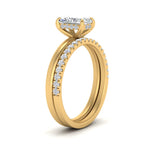 Load image into Gallery viewer, 0.50 To 5 Carat Hidden Halo Engagement Ring Wedding Band 14K Gold
