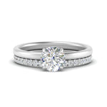 Load image into Gallery viewer, 0.50 To 5 Carat Hidden Halo Engagement Ring Wedding Band 14K Gold
