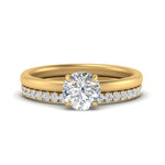 Load image into Gallery viewer, 0.50 To 5 Carat Hidden Halo Engagement Ring Wedding Band 14K Gold
