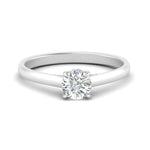 Load image into Gallery viewer, 1/2 To 5 Carat IGI Certified Lab Grown Diamond Under Halo Round Engagement Ring 14K Gold
