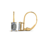 Load image into Gallery viewer, 0.50 To 4 Carat Lab Diamond Leverback Stud Earring For Women 14K Gold
