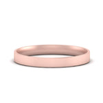 Load image into Gallery viewer, Comfort Fit Light Weight Flat Stacking Mens Band In 14K Rose Gold | Cuts &amp; Carat
