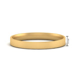 Load image into Gallery viewer, Comfort Fit Light Weight Flat Stacking Mens Band In 14K Yellow Gold | Cuts &amp; Carat
