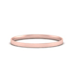 Load image into Gallery viewer, Comfort Fit Light Weight Flat Stacking Mens Band In 14K Rose Gold | Cuts &amp; Carat
