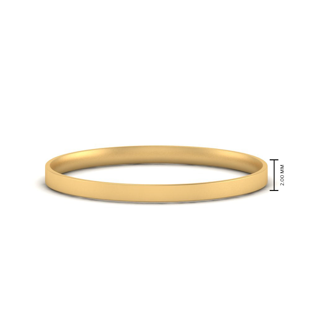 Comfort Fit Light Weight Flat Stacking Mens Band In 14K Yellow Gold | Cuts & Carat